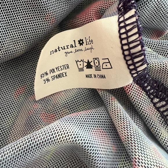 Natural Life Carina Mesh Floral Boho Top - Picture 9 of 10